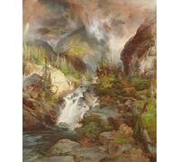 YIMACBJXX Pinturas Famosas Lienzo Imagen Art Painting Art Cuadro I Figli Della Montagna Di Moran para Decoraciones del Hogar 60x90cm