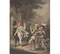 YIMACBJXX Pinturas Famosas Lienzo Imagen Art Painting Art Cuadro il duello dodicesima notte atto III scena IV di Henry William Bunbury para Decoraciones del Hogar 60x90cm