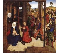 YIMACBJXX Pinturas Famosas Lienzo Imagen Art Painting Art Cuadro l'Adorazione dei Magi Dieric combatte il giovane para Decoraciones del Hogar 60x90cm