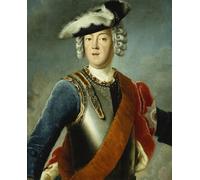 YIMACBJXX Pinturas Famosas Lienzo Imagen Art Painting Art Cuadro Ritratto di un gentiluomo detto essere August William a mezzo busto di Antoine Pesne para Decoraciones del Hogar 60x90cm