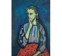 YIMACBJXX Pinturas Famosas Lienzo Imagen Art Painting Art Cuadro Ritratto di una ragazza di Alexej Von Jawlensky para Decoraciones del Hogar 60x90cm