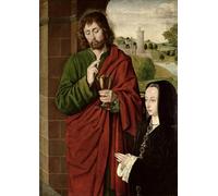 YIMACBJXX Pinturas Famosas Lienzos Fotos Póster de Lienzo Anna di Francia Signora di Beaujeu Duchessa di dal Maestro di Moulins para la Decoración del Hogar del Dormitorio 60x90cm