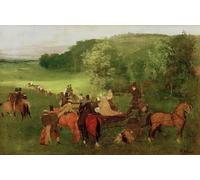 YIMACBJXX Pinturas Famosas Lienzos Fotos Póster de Lienzo Gare di Edgar Degas para la Decoración del Hogar del Dormitorio 60x90cm