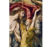 YIMACBJXX Pinturas Famosas Lienzos Fotos Póster de Lienzo il Battesimo di Cristo Particolare di El Greco para la Decoración del Hogar del Dormitorio 60x90cm