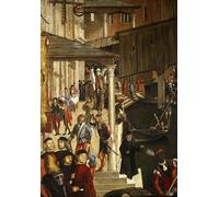 YIMACBJXX Pinturas Famosas Lienzos Fotos Póster de Lienzo il Miracolo della Santa Croce al Ponte di Rialto di Vittore Carpaccio para la Decoración del Hogar del Dormitorio 60x90cm