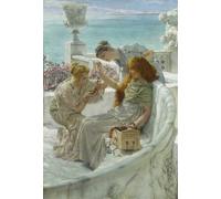 YIMACBJXX Pinturas Famosas Lienzos Fotos Póster de Lienzo Il preferito della fortuna di Lawrence Alma-tadema para la Decoración del Hogar del Dormitorio 60x90cm
