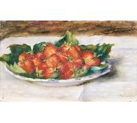 YIMACBJXX Pinturas Famosas Lienzos Fotos Póster de Lienzo Natura morta con fragole Nature Morte Avec Fraises di Pierre Auguste Renoir para la Decoración del Hogar del Dormitorio 60x90cm