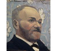 YIMACBJXX Pinturas Famosas Lienzos Fotos Póster de Lienzo Ritratto di padre Tanguy di Emile Bernard para la Decoración del Hogar del Dormitorio 60x90cm