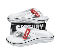 YIMAISZQ Chanclas Hombre Clásicas Zapatillas De Interior Verano Parejas Playa Al Aire Libre Antideslizanes Sandalias Jardín Plano Livianas-blanco-42