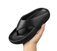 YIMAISZQ Chanclas Hombre Flip Summer Ligeros Cómodos Contagiarios Eva Zapatillas De Playa Baño Sin Deslizamiento para Hombres Inicio Casual Al Aire Libre-negro-45