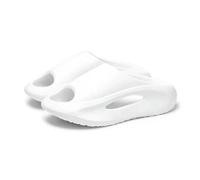 YIMAISZQ Chanclas Hombre Mujeres Huecas Sandalias Plataforma Suave Cómodo Zapatos De Playa Zapatillas Deportivas Unisex Antideslizantes Diapositivas Ducha Hombres-Blanco A-48-49