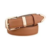 YIMAISZQ cinturón Fino Mujer Mujeres Moda Vestido De Coincidencia Vaqueros Cinturones para Mujer-lb2146-camel-115 Cm