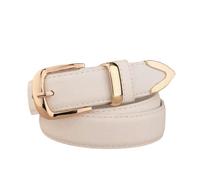 YIMAISZQ cinturón Fino Mujer Mujeres Moda Vestido De Coincidencia Vaqueros Cinturones para Mujer-lb2146-blanco-105 Cm