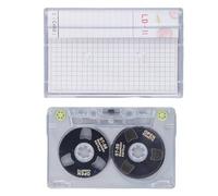 yiMANtrading Blank Cassette Tapes High Output Low Noise, 46min Recording Time Reel to Reel Blank Cassettes for Music and Voice Recording with Storage Box and Label Paper (Negra)