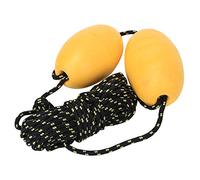 yiMANtrading Cuerda de Correa para Barco Kayak con boya, Bola Flotante, Gancho de Acero Inoxidable para de Anclajes de Deriva de Pesca (Juego de Cuerda Doble Bola Amarilla y Negra)