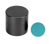 yiMANtrading Round Aluminum Alloy Billiard Chalk Case, Cue Chalk Box for Pool Players, Compact Portable Chalk Holder with Secure Lid, Keeps Chalk Clean and Ready for Cue Tip Use (Negra)