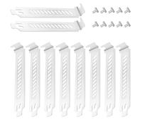 YIMATEECO 120 × 20 mm PCI Ranura Cubierta Filtro de calor Cubierta de Metal para Ventilación de Carcasa de PC y Protección contra el polvo (Blanco, 10 unidades)