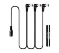 YIMATEECO Adaptador de fuente de alimentación para pedal de guitarra, cables de pedal de cadena margarita de 1 a 3 vías, cable de alimentación CC 9 V, cable divisor para la mayoría de pedales de