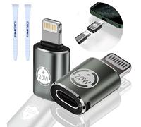 YIMATEECO Adaptador USB C a Lightning, 2 Unidades de 20 W PD de Carga rápida convertidor USB C Hembra a Lightning Macho, Compatible con iPhone 14/13/12/11/XS, iPad/iPod/AirPods (Verde Oscuro, 2Pcs)