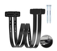 YIMATEECO Cable alargador OBD2, 16 Pines Macho a Hembra, Adaptador de diagnóstico OBDII, Cable Plano con Conector en ángulo para Herramientas de diagnóstico automático (100 cm, 2 artículos)