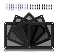 YIMATEECO Filtro de polvo de PC de 90 mm para ventilador de computadora, fuente de alimentación, enrutadores, malla 80, filtro de ventilador de computadora, rejillas magnéticas con tornillos, cubierta