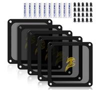 YIMATEECO Filtro de Polvo PC 120mm, 5Pcs Magnética Filtro de Ventilador de PVC Antipolvo para Caja de Ordenador Filtro Enfriador de PC Computadora(PVC Hidalgo, 120x120mm, 5 Piezas, Negro)