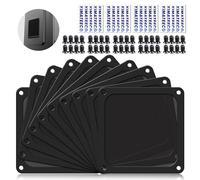 YIMATEECO Filtro de Polvo PC 120mm Magnética Filtro de Ventilador, 10Pcs Nylon Antipolvo para Caja de Ordenador Filtro para Caja de Ordenador Filtro Enfriador de PC (Nyl, 120x120mm, 10Piezas, Negro)