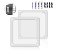 YIMATEECO Filtro de Polvo PC 120mm Magnética Filtro de Ventilador, 2Pcs Nylon Antipolvo para Caja de Ordenador Filtro para Caja de Ordenador Filtro Enfriador de PC (Nyl, 120x120mm, 2 Piezas, Blanco)