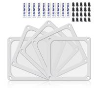 YIMATEECO Filtro de Polvo PC 120mm Magnética Filtro de Ventilador, 5Pcs Nylon Antipolvo para Caja de Ordenador Filtro para Caja de Ordenador Filtro Enfriador de PC (Nyl, 120x120mm, 5 Piezas, Blanco)