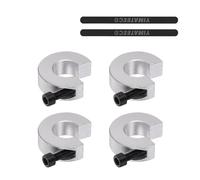 YIMATEECO Tope de Eje óptico SBR12, Herramienta de Piezas CNC Para Tope de Guía Lineal de Aleación de Aluminio, Adecuado Para Guía de Eje de Movimiento Lineal de 12 mm (SBR12, 4 piezas)