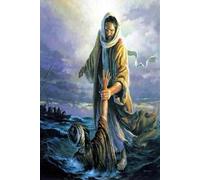 YIMESOY Póster Vintage De Jesucristo, La Mano De Dios, Impresiones Para Sala De Estar, Decoración Del Hogar, Pintura En Lienzo Cristiana Religiosa, Arte De Pared A10 60X90Cm Sin Marco