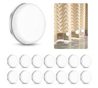 YIMETOP 14 pares de cortina de ducha imán, cortina pesada para exteriores, magnética para cortinas, cortinas de ducha, pesos redondos magnéticos, pesos para cortinas, mantel (blanco)