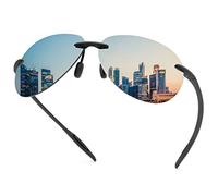 YIMI Gafas de sol deportivas polarizadas sin montura para hombres, mujeres, conducción, ciclismo, correr, pescar, golf, protección UV, gafas unisex, gafas antideslumbrantes, lentes de espejo