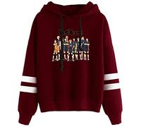 YIMIAO Hombre Haikyuu Anime Sudadera con Capucha Mujere Hoodie Ropa Deportiva Pullover Hoodie Karasuno High School Volleyball Junior(L)