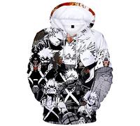 YIMIAO Hombre Niños Sudaderas con Capucha Chicos Jóvenes My Hero Academia Japonesa Anime Impresión 3D Anime Uniforme Mujer Niña Pullover(4XL)