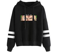 YIMIAO Hombre Sudaderas con Capucha One Piece Japonesa Anime Pullover Anime Niña Mujer Luffy Rey de los Piratas Hoodie(M)