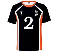 YIMIAO Hombres Mujer Impresión 3D Anime Japónes T-Shirt Haikyuu Kageyama de Manga Corta Camiseta Regular de Sasuke Kakash Niños Tshirt(S)