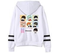 YIMIAO Mujer Bangtan Boys Love Yourself Sudaderas con Capucha KPOP Fans del Grupo de Chicos Hip Hop Hombre Pullover(L)