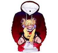 YIMIAO Mujer Sudaderas con Capucha Manga Japonesa Anime My Hero Academia Impresión 3D Niña Manga Larga Hoodie(L)