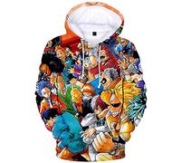 YIMIAO My Hero Academia Japonesa Anime Patrón Casual Sudadera con Capucha Impresión 3D Deportiva para Hombres Mujeres Mangas largas Cordón Pullover(M)