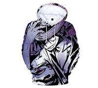 YIMIAO Niño Niña One Piece Sudadera con Capucha Estampado Impresión 3D Luffy Ace Hombre Pullover(M)