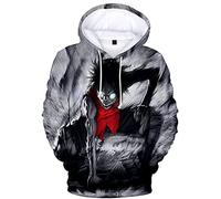 YIMIAO Niño Niña One Piece Sudadera con Capucha Estampado Impresión 3D Luffy Ace Hombre Pullover(XXS)