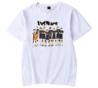 YIMIAO Niños Hombres Camiseta Karasuno Anime Deportiva Manga Corta T-Shirt Haikyuu Tshirt Mujer Animados Kageyama tee Shirt(XXS)