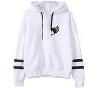 YIMIAO Sudaderas con Capucha Fairy Tail Hombre Mujer Jóvenes Japonesa Anime Natsu Pullover(L)