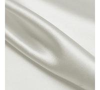 Yimihua 100% Tejido de Seda de Morera Tela De Seda por Metro Forro del Vestido Artesanía Decoración Drapeado Ropa de Baile Material de Tela de Seda de Boda 114 cm de Ancho(Color:White)