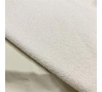 Yimihua Tela de Felpa Tejido de Terciopelo Teddy Resistente al Desgaste Polar Tela de Lana Material Artesanal de imitación de Lana de Cordero,160 * 50cm(Color:lechoso)