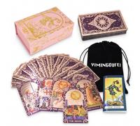 YIMINGOUFEI Tarot Rider Waite en Inglés, 78+2 Cartas Impermeables