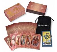 YIMINGOUFEI Tarot Rider Waite Mulberry 78+2 Cartas Holográficas