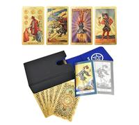 YIMINGOUFEI Tarot Waite de, bilingüe español e inglés, 78 Piezas, con guía a Color de 36 páginas y Manual en español de 28 páginas, Material Pet (Helios, Carcasa de PU)