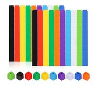 Yimomoyi 200 Cubos encajables, Cubos matemáticos, Cubos de cálculo para Primaria, Juegos educativos, Ayuda para el cálculo, Regalo para niños y niñas de 3 a 8 años